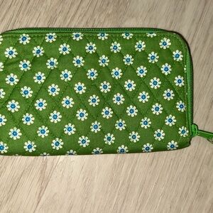 Vera Bradley Green Floral Wallet